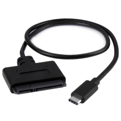 商品画像:USB 3.1 (10 Gbps)対応SATA - USB変換アダプタケーブル 2.5インチSATA SSD/HDDに対応 ノートパソコンのUSB-C (Type-C) ポートに接続 SATA 1.0/2.0/3.0規格対応 USB31CSAT3CB