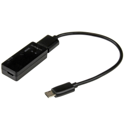 商品画像:USB電流&電圧チェッカー/テスター/測定計 LCDディスプレイ&LEDライト USB急速充電アダプタ USBAUBSCHM