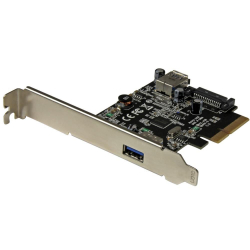 商品画像:2ポートUSB 3.1(10Gbps)増設PCI Expressカード USB Type-A(外部ポート x1/ 内部ポート x1) USB 3.1 Gen 2対応 PEXUSB311EI