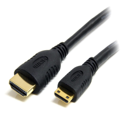 商品画像:イーサネット対応ハイスピードHDMIケーブル 2m HDMI(タイプA) - Mini HDMI(タイプC) オス/オス HDACMM2M