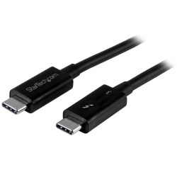 商品画像:Thunderbolt 3ケーブル/50cm/5K60Hz/40Gbps/100W USB PD/Thunderbolt 4 USB-C DisplayPort互換/ブラック/サンダーボルト 高速データ転送 モニター ディスプレイ 映像出力 TBLT34MM50CM