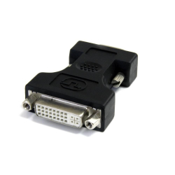 商品画像:DVI - VGA変換コネクタ/アダプタ ブラック DVI-I(29ピン) メス - D-Sub 15ピン(アナログRGB) オス DVIVGAFMBK