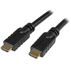 商品画像:HDMI 1.4 ケーブル/20m/アクティブ/4K30Hz/CL2規格/壁内配線可/3D映像/イーサネット対応/Hight Speed HDMI&reg;/オス-オス/ブラック/ウルトラHD UHD/Ultra HD 4K モニター ディスプレイ コード HDMM20MA