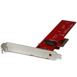 商品画像:PCI Expressカード/x4/PCIe 3.0-M.2 PCIe NVMe SSD/M-Key/AHCI、NGFF/標準&ロープロファイルブラケット/PCIe 増設 拡張 変換 インターフェース アダプターボード PEX4M2E1