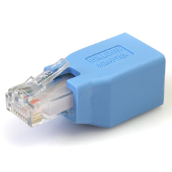 商品画像:Ciscoコンソール ロールオーバーアダプタ RJ45/メス - RJ45/オス ROLLOVER