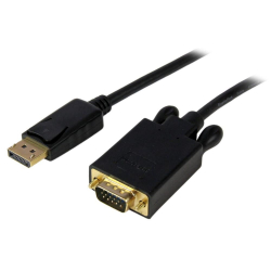 商品画像:3m DisplayPort - VGA 変換アダプタケーブル DP(ディスプレイポート)/オス - D-Sub15ピン/オス 1920x1200 ブラック DP2VGAMM10B