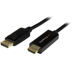 商品画像:DisplayPort-HDMI 変換アダプタケーブル/3m/DP 1.2-HDMI ビデオ変換/4K30Hz/ディスプレイポート-HDMI 変換コード/DP-HDMI パッシブケーブル/ラッチつきDPコネクタ DP2HDMM3MB