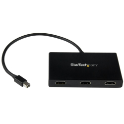 商品画像:3ポートMSTハブ Mini DisplayPort - 3x HDMI マルチモニタースプリッタ ミニディスプレイポート(オス) - 3x HDMI(メス) 4K対応 Windowsのみ対応 MSTMDP123HD