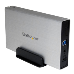 商品画像:外付け3.5インチHDDケース シルバー USB3.0接続SATA 3.0対応ハードディスクケース UASP対応 S3510SMU33