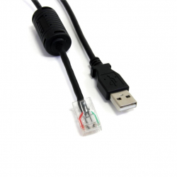 商品画像:APC UPS専用USBケーブル 1.8m USB A (オス) - RJ-45 (オス) AP9827代替ケーブル USBUPS06