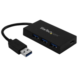 商品画像:USB 3.0 ハブ/USB Type-A接続/USB 3.1 Gen 1/4ポート(3x USB-A、1x USB-C)/バスパワー/各種OS対応/SuperSpeed 5Gbps ハブ HB30A3A1CFB