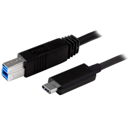 商品画像:1m USB 3.1(10Gbps)ケーブル USB タイプB オス-USB Type-C オス USB31CB1M