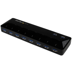 商品画像:10ポート USB 3.0ハブ 急速充電専用ポート搭載(2ポート x 1.5A) USBバッテリ充電(BC)仕様1.2準拠 ST103008U2C