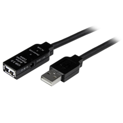 商品画像:USB 2.0 アクティブ延長ケーブル 10m Type-A(オス) - Type-A(メス) USB2.0 リピータケーブル USB2AAEXT10M
