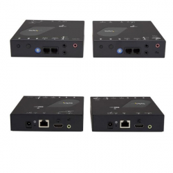 商品画像:IP対応HDMI延長分配器キット 4K/30Hz対応 LAN回線経由型HDMI信号エクステンダー送受信機セット Cat5e/Cat6ケーブル対応 ST12MHDLAN4K
