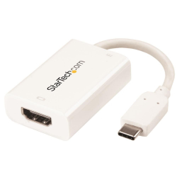 商品画像:USB-C - HDMI変換アダプタ ホワイト USB給電(Power Delivery)対応 USB Type-C(オス) - HDMI(メス) Thunderbolt 3対応 4K/60Hz CDP2HDUCPW