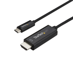 商品画像:USB-C-HDMI 変換ケーブル/1m/4K60Hz/USB Type-C-HDMI 2.0 ディスプレイアダプタケーブル/Thunderbolt 3 互換/DP 1.2 Altモード/HBR2対応/ブラック CDP2HD1MBNL