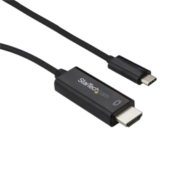 商品画像:USB-C-HDMI 変換ケーブル/3m/4K60Hz/USB Type-C-HDMI 2.0 ディスプレイアダプタケーブル/Thunderbolt 3 互換/DP 1.2 Altモード/HBR2対応/ブラック CDP2HD3MBNL