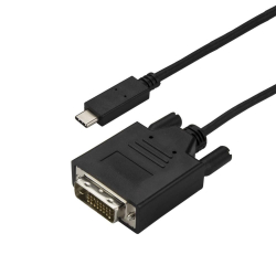 商品画像:USB Type-C-DVI 変換ケーブル/3m/USB-C-DVI-D ビデオ変換/1080p/タイプC-DVIシングルリンク 映像コンバータ/Thunderbolt 3 互換/ノートPCをDVIディスプレイに接続 CDP2DVI3MBNL