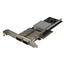 商品画像:デュアルポートQSFP+サーバーNICカード PCI Express対応 Intel XL710チップ搭載 40Gbネットワークインターフェースカード PEX40GQSFDPI