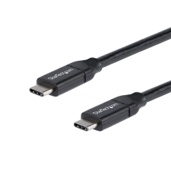 商品画像:USB 2.0 Type-C ケーブル 1m 給電充電対応(最大5A) USB-C/ オス - USB-C/ オス USB 2.0規格準拠 USB-IF認証済み USB2C5C1M