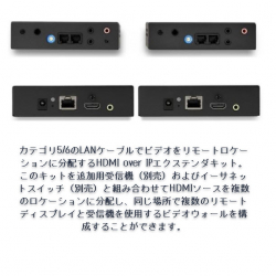 商品画像:IP対応HDMIエクステンダー 送受信機セット ビデオウォールシステム対応 1080p解像度 HDMI LAN 変換延長器 ST12MHDLAN2K