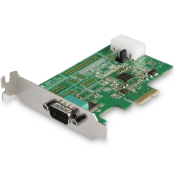 商品画像:RS232Cシリアルアダプターカード/PCI Express/1ポート/16950 UART/ロープロファイル(標準ブラケット付属)/Windows & Linux/シリアル拡張カード PEX1S953LP