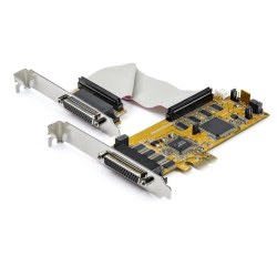 商品画像:8ポートシリアルRS232C増設PCI Expressカード 16550 UART D-Sub(44ピン-9ピン)変換ブレークアウトケーブル付属 PEX8S1050LP