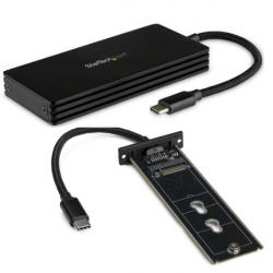商品画像:USB Type-C接続M.2 SATA SSDケース 本体一体型ケーブル USB 3.1(10Gbps)準拠 M.2 NVMe SSD非対応 SM21BMU31CI3
