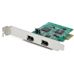 商品画像:2ポート FireWire 400増設PCI Expressカード PCIe接続IEEE1394a互換アダプタ Windows/Mac対応 PEX1394A2V2