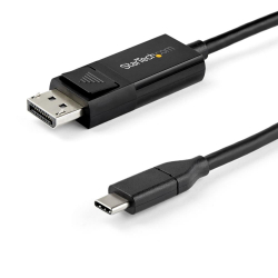商品画像:USB-C-DisplayPort 1.4 変換ケーブル/1m/双方向変換対応/8K60Hz/HBR3、HDR、DSC対応/USBタイプC-DP Altモード/ディスプレイアダプタケーブル/USB Type-C & Thunderbolt 3 CDP2DP141MBD