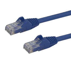 商品画像:カテゴリー6 LANケーブル 1.5m ツメ折れ防止RJ45コネクタ ブルー Cat6ギガビットイーサネットケーブル 24AWG N6PATC150CMBL