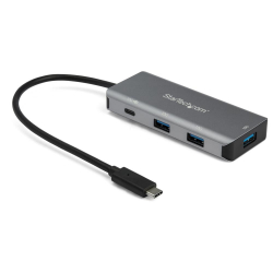 商品画像:4ポートUSB Type-Cハブ USB PD対応ポート 10Gbps 3x USB-A/1x USB-C 25cmホストケーブル HB31C3A1CPD3