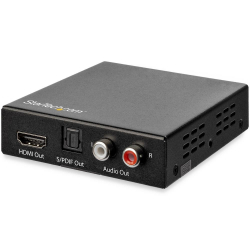 商品画像:HDMIデジタルオーディオ音声分離器 4K/60Hz対応 HDR HDMI/Toslink光デジタル/RCAサウンドをサポート HD202A
