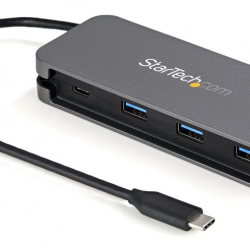 商品画像:4ポートUSB-Cハブ/1x USB-C & 3x USB-A/5Gbps USB 3.2/3.1 Gen 1準拠Type-Cハブ/バスパワー対応/28.5cmケーブル HB30CM3A1CB