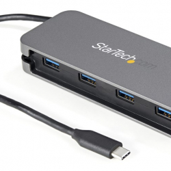 商品画像:4ポートUSB-Cハブ/4x USB-A/5Gbps USB 3.2/3.1 Gen 1準拠Type-Cハブ/バスパワー対応/28.5cmケーブル HB30CM4AB