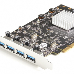 商品画像:4ポートUSB-A増設PCI Expressインターフェースカード/4つのポートで20Gbpsを共有/USB 3.1 Gen 2(USB 3.2 Gen 2)準拠PCIe拡張カード/標準プロファイル対応/Windows/macOS/Linux対応 PEXUSB314A2V2