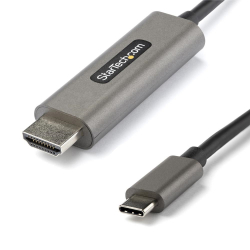 商品画像:USB-C-HDMI 変換ケーブル/4m/4K 60Hz/HDR10/UHD対応 USB Type-C to HDMI 2.0b 変換アダプター/Typec-HDMI 交換ケーブル/DP 1.4オルタネートモード/HBR3 CDP2HDMM4MH