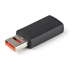 商品画像:USB充電特化アダプタ/USB-A[メス]-USB-A[オス]/充電のみ対応/USBデータ通信機能カット対応データブロッカーアダプタ USBSCHAAMF