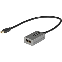 商品画像:Mini DisplayPort-HDMI ディスプレイ変換アダプター/1920x1200(1080p)/DP Altモード/Thunderbolt 1/2対応/30cm長尺ケーブル/Mini DisplayPort 1.2からHDMI モニター プロジェクターなどへの変換コネクター MDP2HDEC