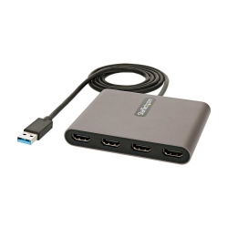 USB 3.0接続クアッドHDMIディスプレイ変換アダプタ/USB-HDMI 4出力コンバータ/1080p 60Hz/USB  Type-A接続/HDMI増設アダプタ/Windowsのみ対応 | 123market