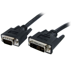 商品画像:DVI-VGA変換ディスプレイモニターケーブル 1m DVI-A(オス)-ミニD-Sub15ピン(オス) DVIVGAMM1M