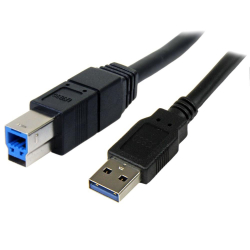 商品画像:SuperSpeed USB 3.0ケーブル(A-B)3m オス/オス USB3SAB3MBK