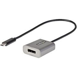 商品画像:USB-C-DisplayPort ディスプレイ変換アダプタ/USB Type-C-ディスプレイポート1.4 ビデオコンバータ/8K & 4K60Hz/30cm一体型ケーブル/Thunderbolt 3互換 CDP2DPEC