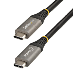 商品画像:1m USB-C-USB-C ケーブル/USB-IF認証ケーブル/USB 3.1(3.2 Gen 2)10Gbps Type C-Type Cケーブル/100W(5A)Power Delivery & DP Altモード/USB-C コード/充電・同期 USB31CCV1M