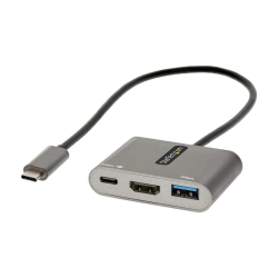 商品画像:USB Type-Cマルチ変換アダプター/USB-Cマルチハブ/USB-C-4K HDMIビデオ/100W PDパススルー/USB 3.0 5Gbpsハブ(1x Type-C + 1x Type-A)/タイプC対応トラベルドック/携帯用ドッキングステーション CDP2HDUACP2