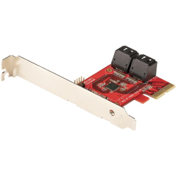 <StarTech.com>SATA 4ポート増設 PCI Expressインターフェースカード/6Gbps/ロープロファイル & フルサイズPCI対応/SATAスタックコネクタ/RAIDなし ASM1164チップ搭載/SATA PCIe 拡張ボード 4P6G-PCIE-SATA-CARD