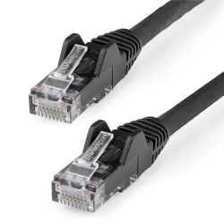 <StarTech.com>カテゴリー6 LANケーブル-15m/ブラック/LSZH(低煙ゼロハロゲン)対応/650MHz 10GbE/100W PoE/UTP/ツメ折れ防止RJ45コネクタ/ETL規格認定品/24AWG N6LPATCH15MBK