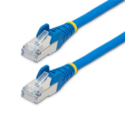 商品画像:カテゴリー6A LANケーブル/1m/ブルー/LSZH(低煙ゼロハロゲン)/10GbE 500MHz/100W PoE++/S/FTP/ETL認証済/ツメ折れ防止機構付 RJ45コネクター/ハロゲンフリー CAT6A 有線LAN ネットワークイーサネット ケーブル NLBL-1M-CAT6A-PATCH