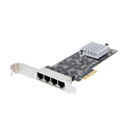 商品画像:ネットワークアダプターカード/PCI Express x4/4ポート/2.5G/Intel I225-Vチップ搭載/マルチギガビットイーサネット/2.5GBASE-T & NBASE-T/ジャンボフレーム/各種OS対応/PC パソコン用 PCIe LANカード PR42GI-NETWORK-CARD